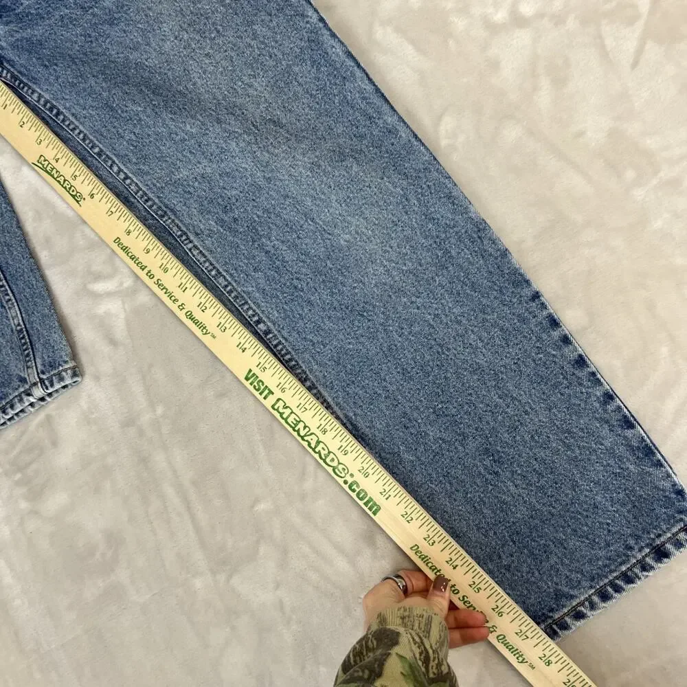 VTG Levis 512 Jeans Womens 10 Blue Denim Slim Fit Straight Leg‎ Bleached Grunge